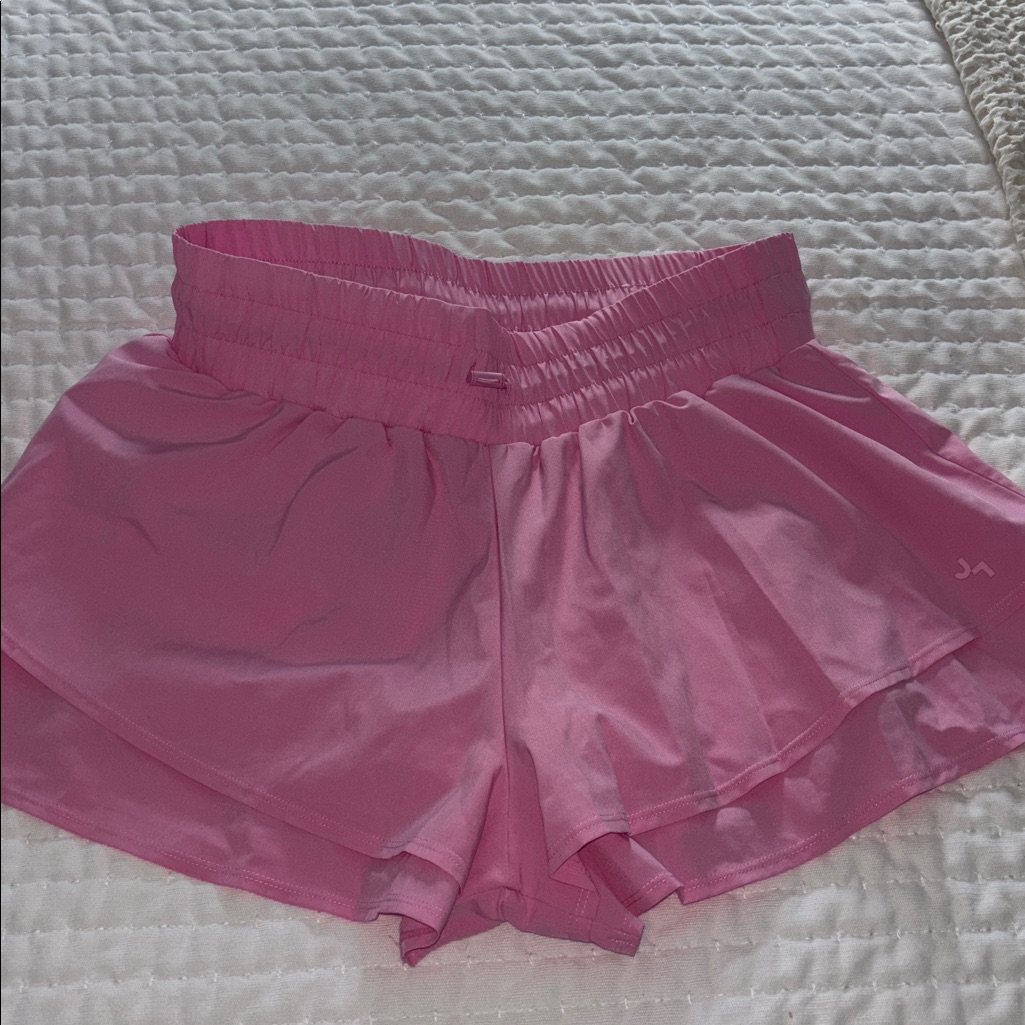 Joylab Bubblegum Pink Flowy Butterfly Shorts Athletic Size Medium